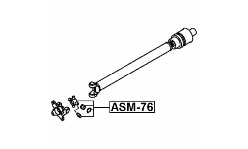 Крестовина карданного вала 25x77 Febest, арт. ASM-76