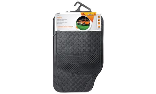 Коврики универсальные Airline, для переднего и заднего ряда, полимер, черный цвет, 4шт