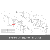 Пыльник ШРУСа Subaru, арт. 28323-SG000