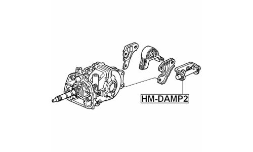 Подушка дифференциала Febest, арт. HM-DAMP2