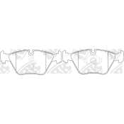 Колодки тормозные дисковые NIBK Original, передние, комплект на ось (4 шт), арт. PN0012W