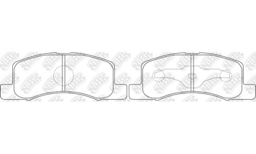 Колодки тормозные NiBK дисковые, арт. PN3437