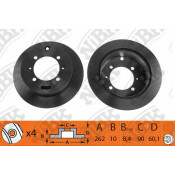 Диск тормозной NiBK, арт. RN1158