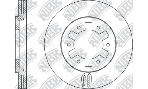 Диск тормозной NiBK, арт. RN1226