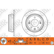 Диск тормозной NiBK, арт. RN1307