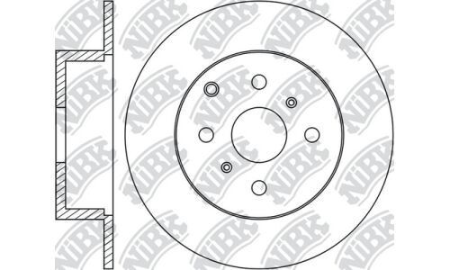 Диск тормозной NiBK, арт. RN1308