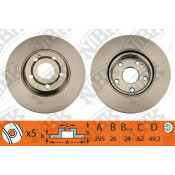 Диск тормозной NiBK, арт. RN1318