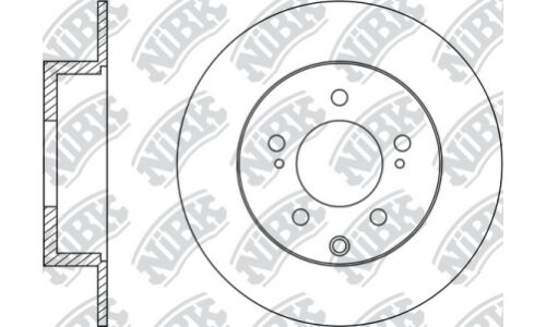 Диск тормозной NiBK, арт. RN1404