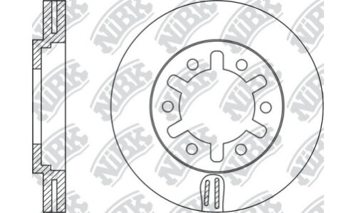 Диск тормозной NiBK, арт. RN1421