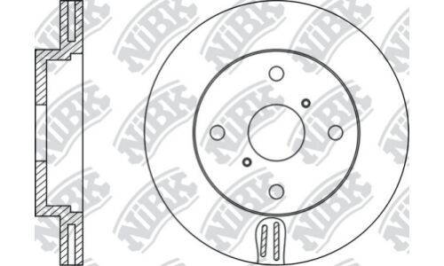 Диск тормозной NiBK, арт. RN1436