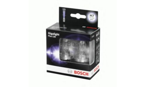 Лампа галогенная Bosch Gigalight Plus 120 H7 (PX26d, T11), 12V, 55W, комплект 2 шт, арт. 1 987 301 107
