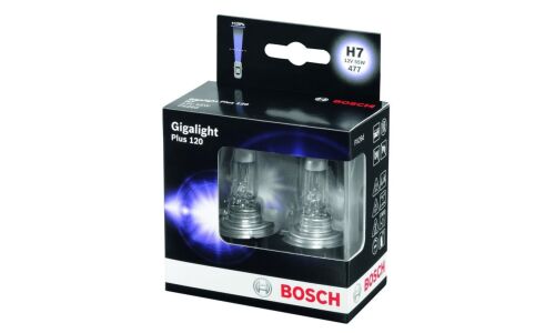 Лампа галогенная Bosch Gigalight Plus 120 H7 (PX26d, T11), 12V, 55W, комплект 2 шт, арт. 1 987 301 107