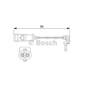 Сигнализатор, износ тормозных колодок Bosch, арт. 1 987 474 553