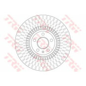 Диск тормозной TRW, передний, арт. DF6216