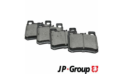 Колодки тормозные дисковые JP Group, задние, комплект на ось (4 шт), арт. 1363702110