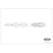 Шланг тормозной | перед Corteco, арт. 19036602