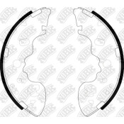 Колодки тормозные барабанные NiBK, комплект на ось (4 шт), арт. FN3426