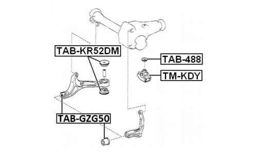Подушка дифференциала Febest, арт. TM-KDY