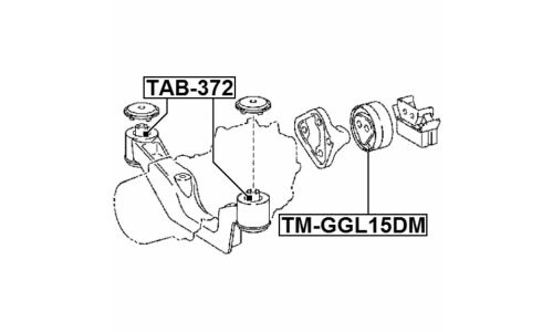 Подушка дифференциала Febest, арт. TM-GGL15DM