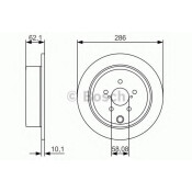 Диск тормозной | зад Bosch, арт. 0 986 479 A10