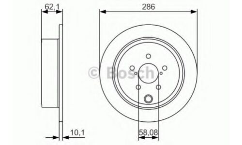 Диск тормозной | зад Bosch, арт. 0 986 479 A10