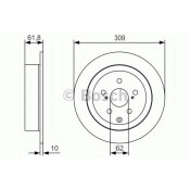 Диск тормозной | зад Bosch, арт. 0 986 479 T04