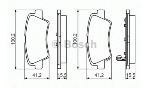 Колодки тормозные Bosch дисковые, арт. 0 986 494 557