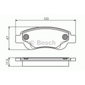 Колодки тормозные дисковые Bosch, передние, комплект на ось (4 шт), арт. 0 986 495 085