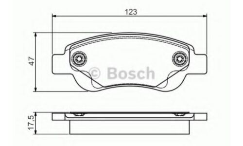 Колодки тормозные дисковые Bosch, передние, комплект на ось (4 шт), арт. 0 986 495 085