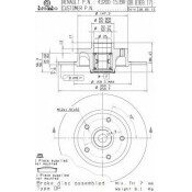 Диск тормозной Brembo, арт. 08B36917