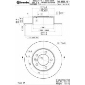 Диск тормозной Brembo, арт. 08B82910