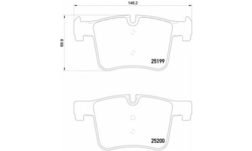Колодки тормозные Brembo дисковые, арт. P06075