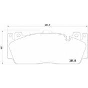 Колодки тормозные дисковые Brembo, комплект на ось (4 шт), арт. P06079