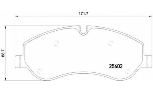 Колодки тормозные дисковые Brembo, комплект на ось (4 шт), арт. P24152
