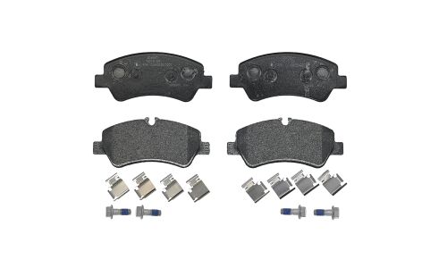 Колодки тормозные дисковые Brembo, комплект на ось (4 шт), арт. P24160