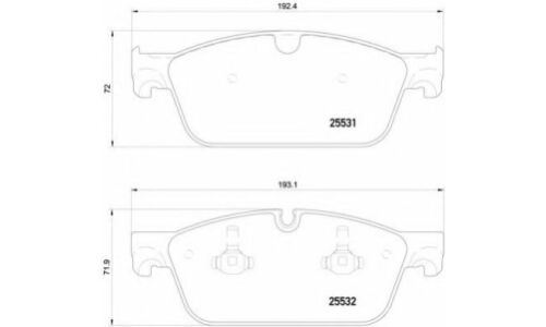 Колодки тормозные Brembo дисковые, арт. P50112
