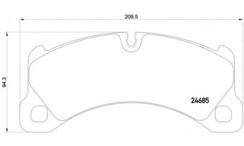 Колодки тормозные Brembo дисковые, арт. P65026