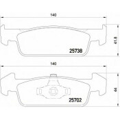 Колодки тормозные дисковые Brembo, комплект на ось (4 шт), арт. P68060