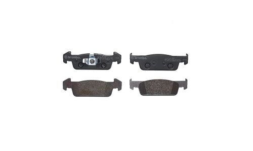 Колодки тормозные дисковые Brembo, комплект на ось (4 шт), арт. P68060