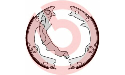 Колодки тормозные барабанные Brembo, комплект на ось (4 шт), арт. S30532