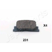 Колодки тормозные дисковые Japan Parts, задние, комплект на ось (4 шт), арт. PP-231AF