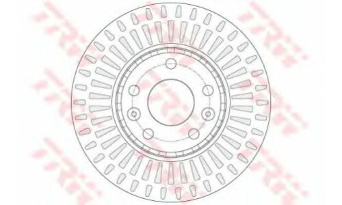 Диск тормозной TRW, передний, арт. DF6184