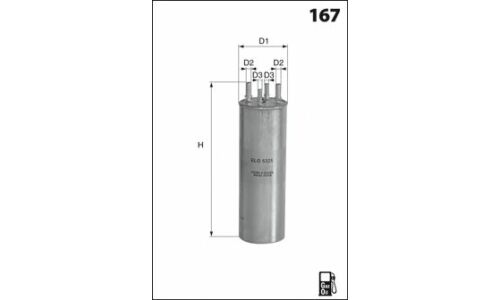 Фильтр топливный Mecafilter, арт. ELG5447