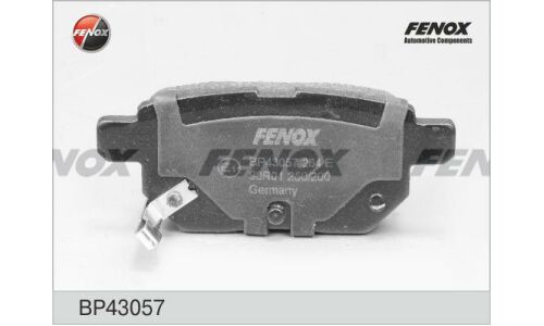 Колодки тормозные дисковые Fenox задние, комплект на ось (4 шт), арт. BP43057