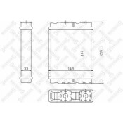 Радиатор печки Stellox, арт. 10-35136-SX