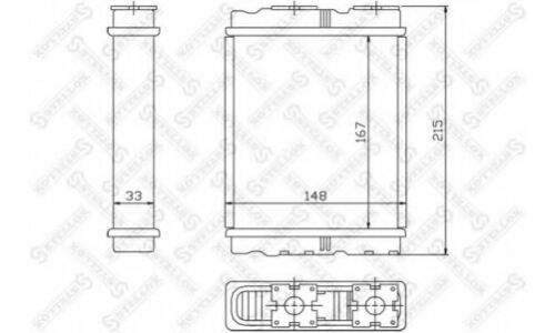 Радиатор печки Stellox, арт. 10-35136-SX
