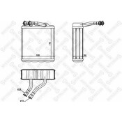 Радиатор печки Toyota Carina 1.6-2.0i Stellox, арт. 10-35217-SX