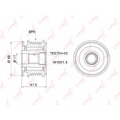Муфта свободного хода генератора LYNXauto, арт. PA-1001