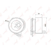 Ролик ремня ГРМ LYNXauto натяжной, арт. PB-1019