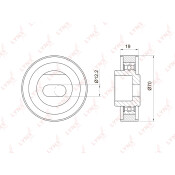 Ролик ремня ГРМ LYNXauto натяжной, арт. PB-1020
